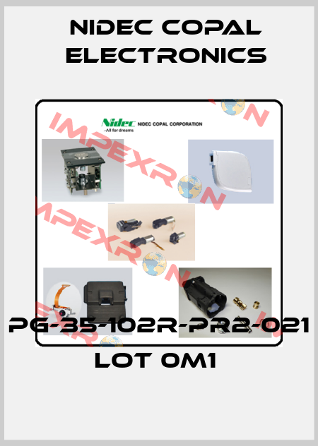 PG-35-102R-PR2-021 LOT 0M1  Nidec Copal Electronics
