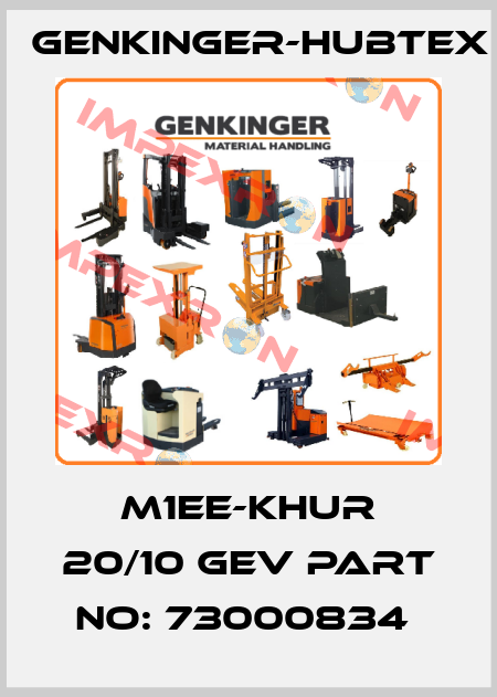 m1EE-KHUR 20/10 GEV Part No: 73000834  Genkinger-HUBTEX