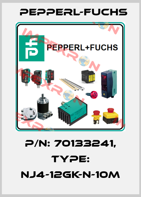 p/n: 70133241, Type: NJ4-12GK-N-10M Pepperl-Fuchs