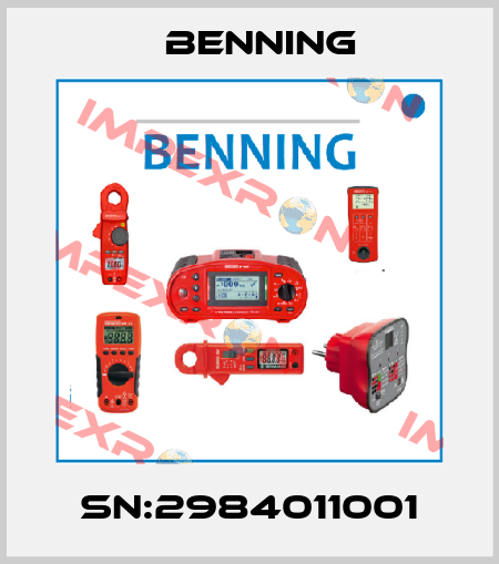 SN:2984011001 Benning