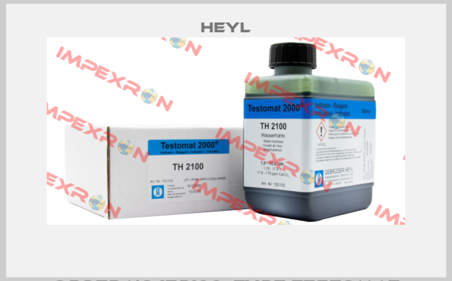 Order No.152100, Type Testomat 2000 Indikator TH 2100  500 ml Heyl