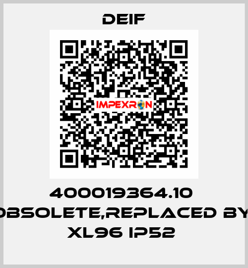 400019364.10  obsolete,replaced by  XL96 IP52  Deif