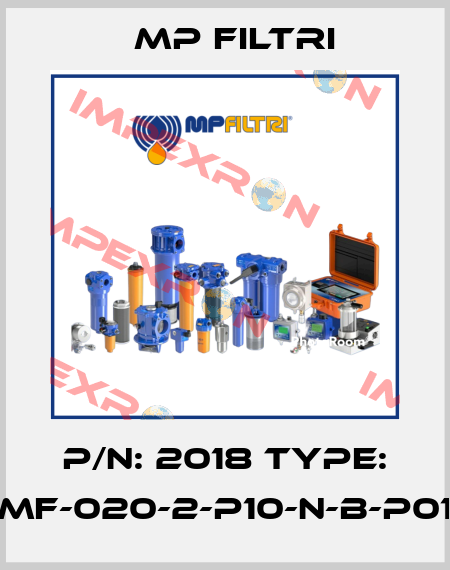 P/N: 2018 Type: MF-020-2-P10-N-B-P01 MP Filtri