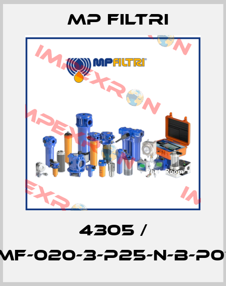 4305 / MF-020-3-P25-N-B-P01 MP Filtri