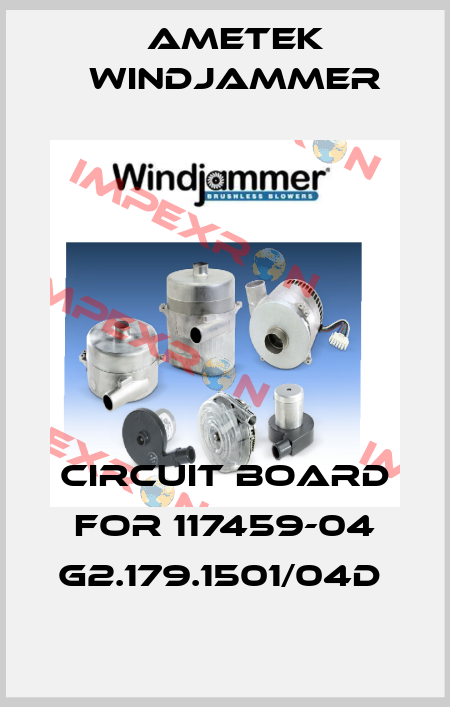 Circuit board for 117459-04 G2.179.1501/04D  Ametek Windjammer