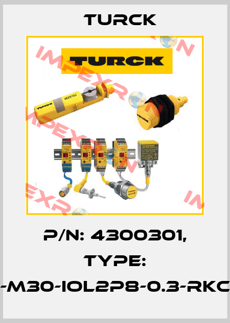 p/n: 4300301, Type: NICS-M30-IOL2P8-0.3-RKC4.4T Turck