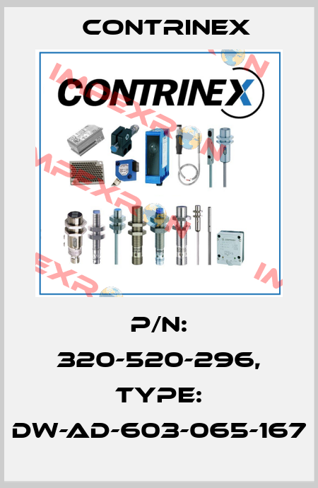 p/n: 320-520-296, Type: DW-AD-603-065-167 Contrinex