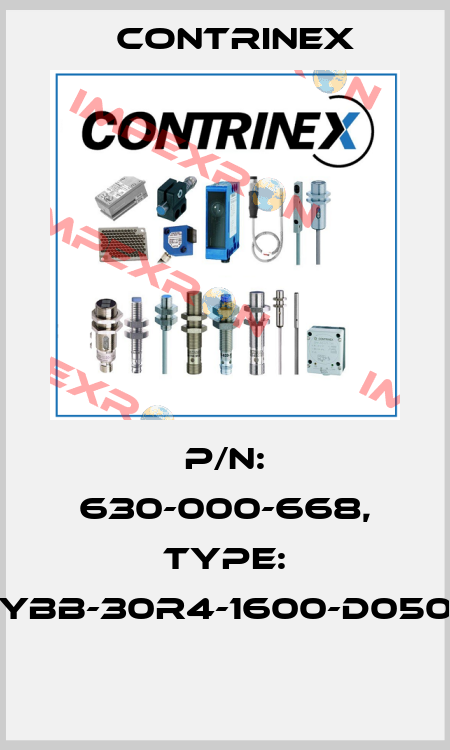 P/N: 630-000-668, Type: YBB-30R4-1600-D050  Contrinex