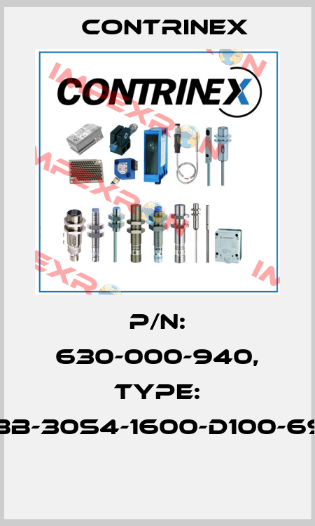 P/N: 630-000-940, Type: YBB-30S4-1600-D100-69K  Contrinex