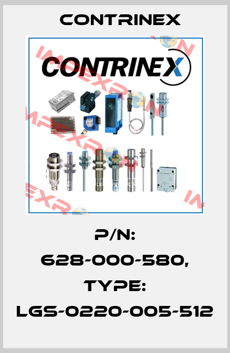 p/n: 628-000-580, Type: LGS-0220-005-512 Contrinex