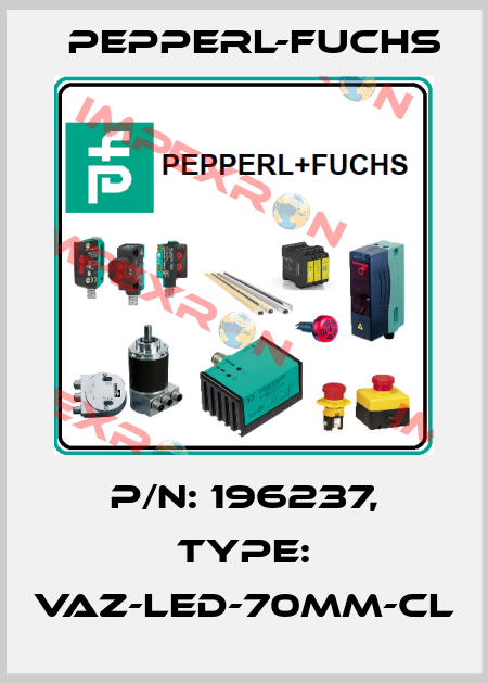 p/n: 196237, Type: VAZ-LED-70MM-CL Pepperl-Fuchs