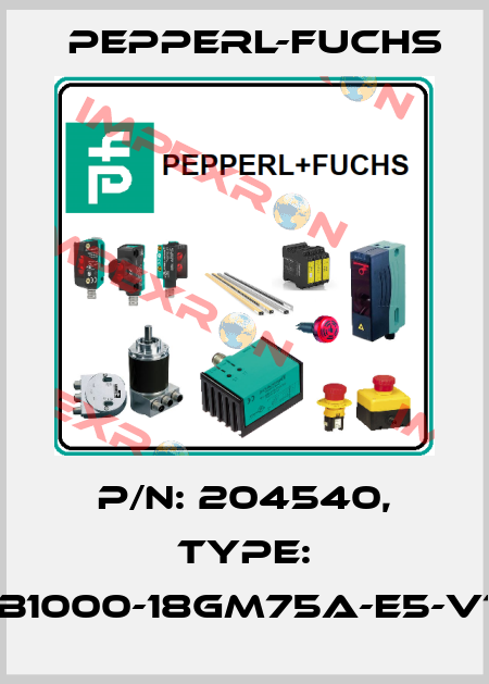 p/n: 204540, Type: UB1000-18GM75A-E5-V15 Pepperl-Fuchs
