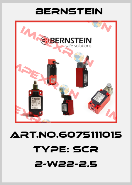 Art.No.6075111015 Type: SCR 2-W22-2.5 Bernstein