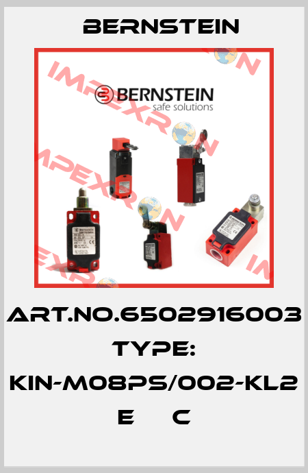 Art.No.6502916003 Type: KIN-M08PS/002-KL2      E     C Bernstein