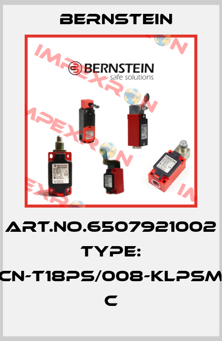 Art.No.6507921002 Type: KCN-T18PS/008-KLPSM8         C Bernstein
