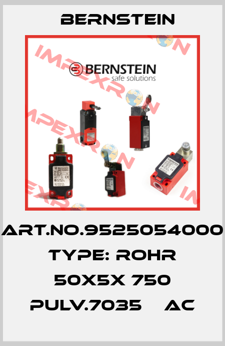 Art.No.9525054000 Type: ROHR 50X5X 750 PULV.7035    AC Bernstein