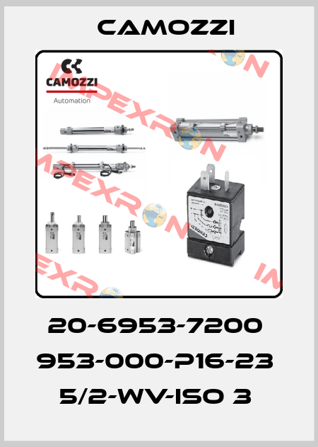 20-6953-7200  953-000-P16-23   5/2-WV-ISO 3  Camozzi