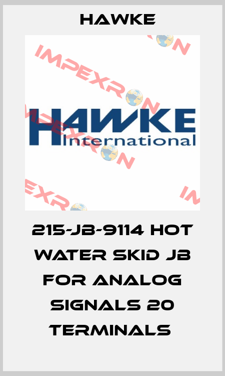 215-JB-9114 HOT WATER SKID JB FOR ANALOG SIGNALS 20 TERMINALS  Hawke