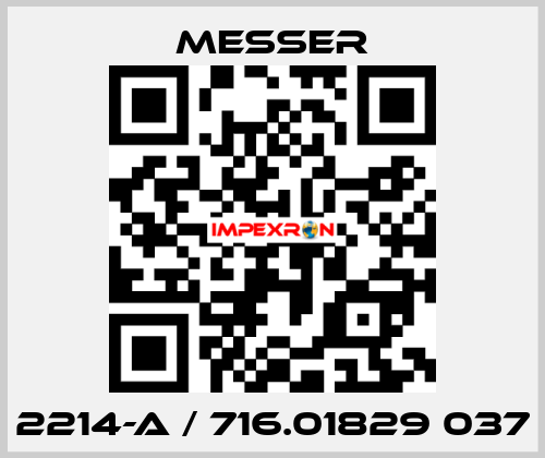 2214-A / 716.01829 037  Messer