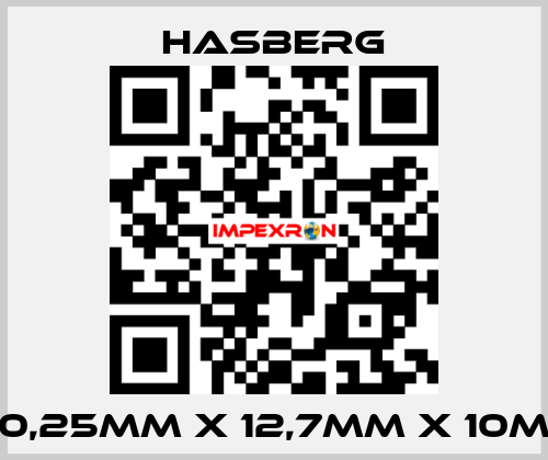 0,25MM X 12,7MM X 10M Hasberg