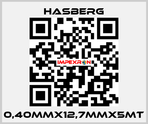 0,40MMX12,7MMX5MT Hasberg