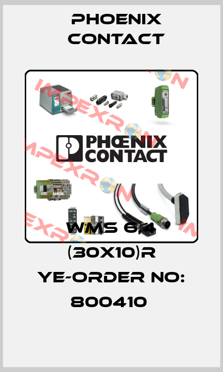 WMS 6,4 (30X10)R YE-ORDER NO: 800410  Phoenix Contact