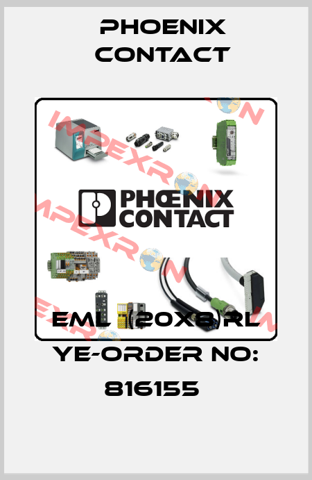 EML  (20X8)RL YE-ORDER NO: 816155  Phoenix Contact