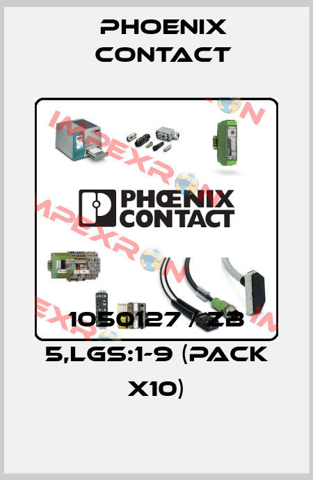 1050127 / ZB 5,LGS:1-9 (pack x10) Phoenix Contact
