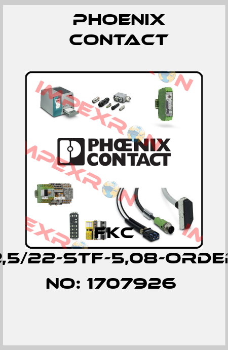 FKC 2,5/22-STF-5,08-ORDER NO: 1707926  Phoenix Contact