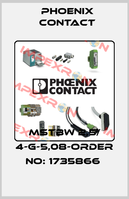 MSTBW 2,5/ 4-G-5,08-ORDER NO: 1735866  Phoenix Contact