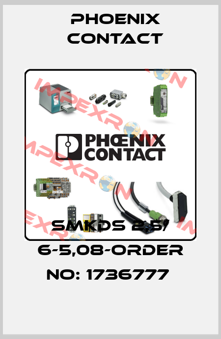 SMKDS 2,5/ 6-5,08-ORDER NO: 1736777  Phoenix Contact