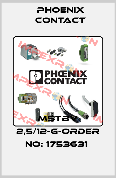 MSTBV 2,5/12-G-ORDER NO: 1753631  Phoenix Contact