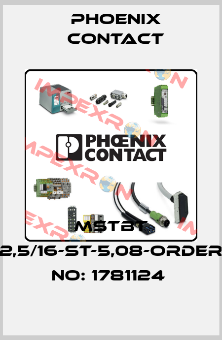 MSTBT 2,5/16-ST-5,08-ORDER NO: 1781124  Phoenix Contact