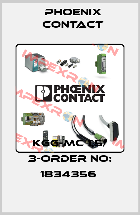 KGG-MC 1,5/ 3-ORDER NO: 1834356  Phoenix Contact