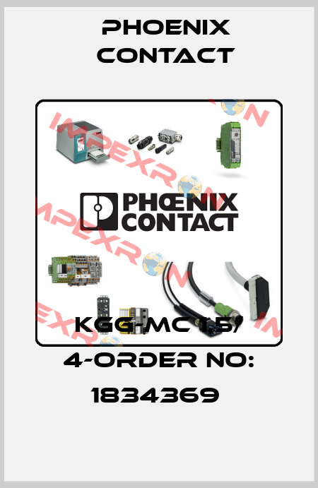 KGG-MC 1,5/ 4-ORDER NO: 1834369  Phoenix Contact