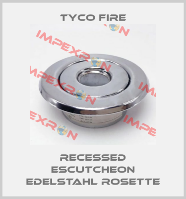 Recessed Escutcheon Edelstahl Rosette Tyco Fire