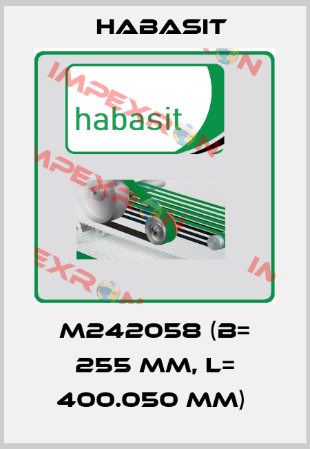 M242058 (B= 255 mm, L= 400.050 mm)  Habasit
