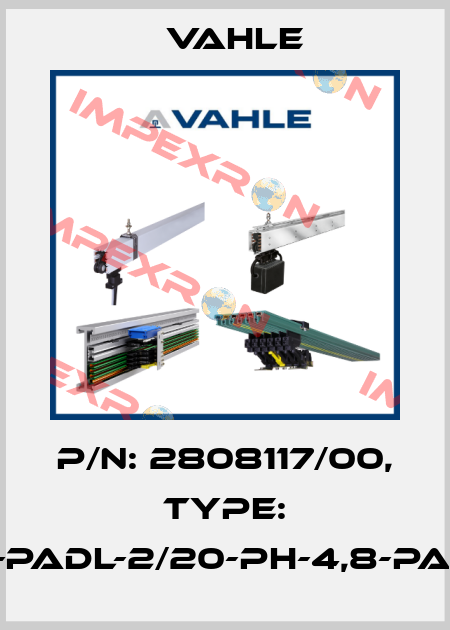 P/n: 2808117/00, Type: SA-PADL-2/20-PH-4,8-PA-36 Vahle