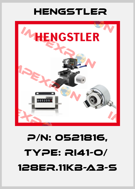 p/n: 0521816, Type: RI41-O/  128ER.11KB-A3-S Hengstler