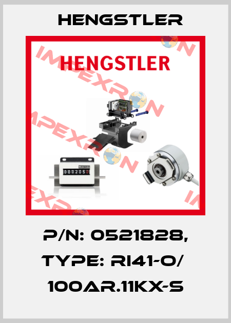 p/n: 0521828, Type: RI41-O/  100AR.11KX-S Hengstler