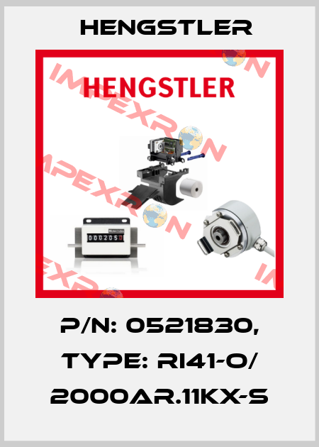 p/n: 0521830, Type: RI41-O/ 2000AR.11KX-S Hengstler