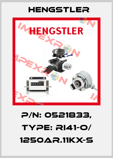 p/n: 0521833, Type: RI41-O/ 1250AR.11KX-S Hengstler