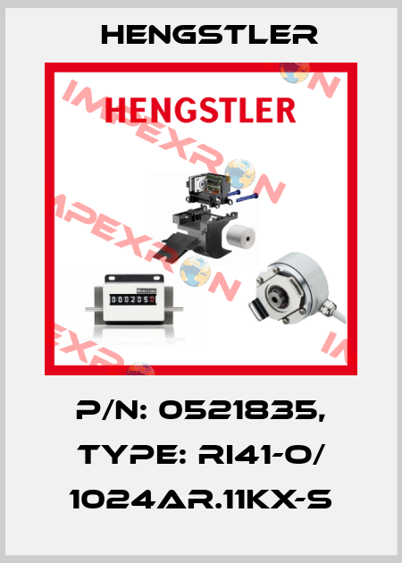 p/n: 0521835, Type: RI41-O/ 1024AR.11KX-S Hengstler