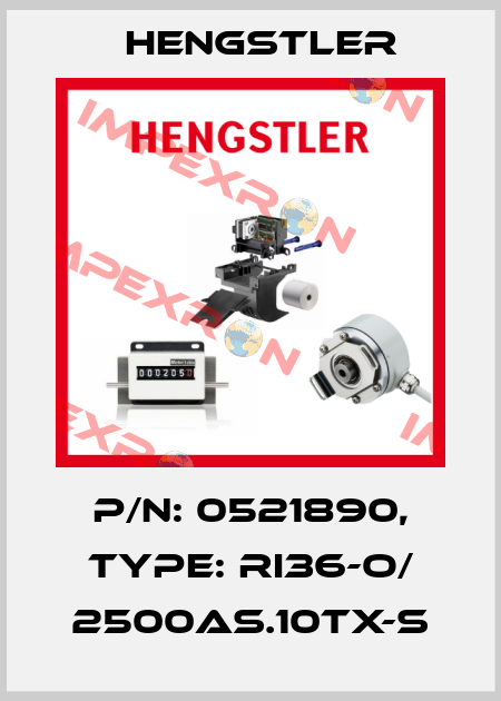 p/n: 0521890, Type: RI36-O/ 2500AS.10TX-S Hengstler