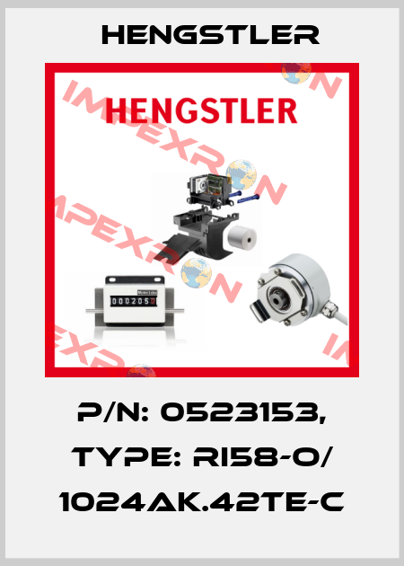 p/n: 0523153, Type: RI58-O/ 1024AK.42TE-C Hengstler