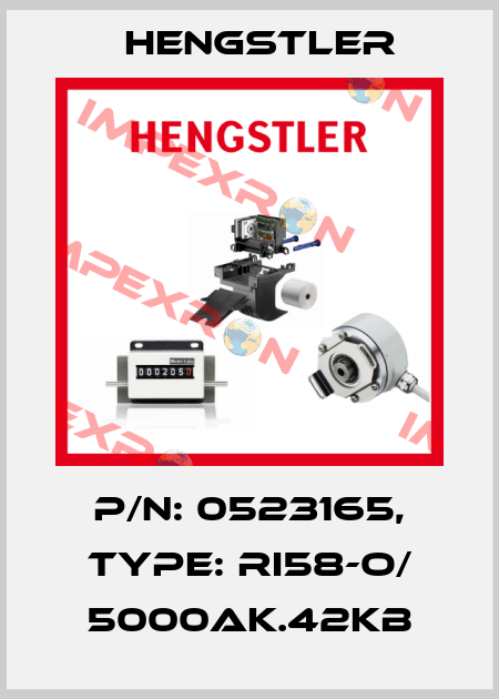 p/n: 0523165, Type: RI58-O/ 5000AK.42KB Hengstler