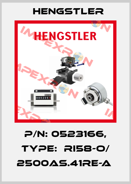 P/N: 0523166, Type:  RI58-O/ 2500AS.41RE-A  Hengstler