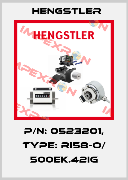 p/n: 0523201, Type: RI58-O/ 500EK.42IG Hengstler
