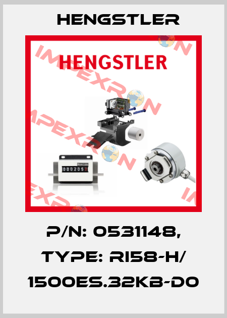 p/n: 0531148, Type: RI58-H/ 1500ES.32KB-D0 Hengstler