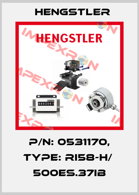 p/n: 0531170, Type: RI58-H/  500ES.37IB Hengstler